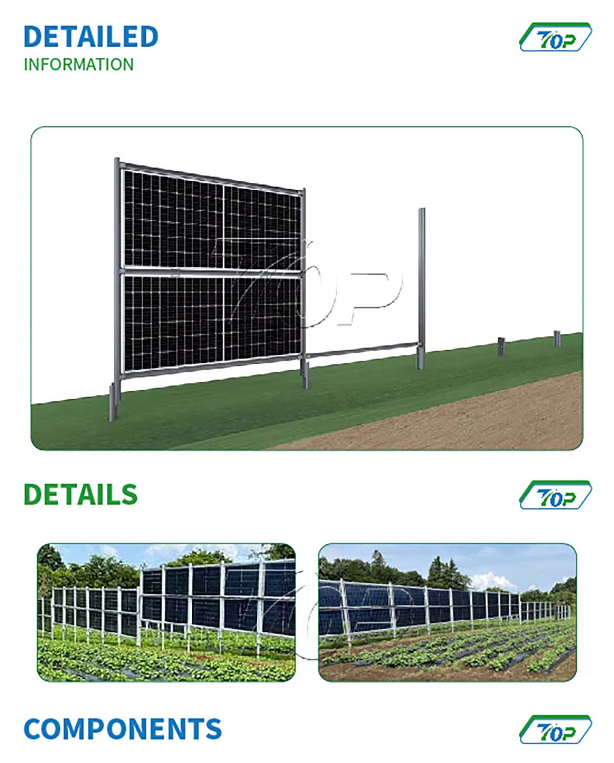 Solar Plants Fence Pv Mounting Systems