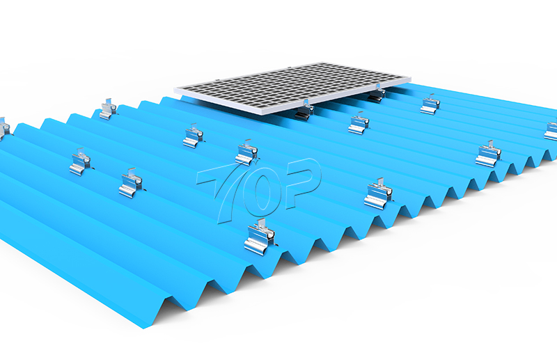 Cost-effective solar roof mounting