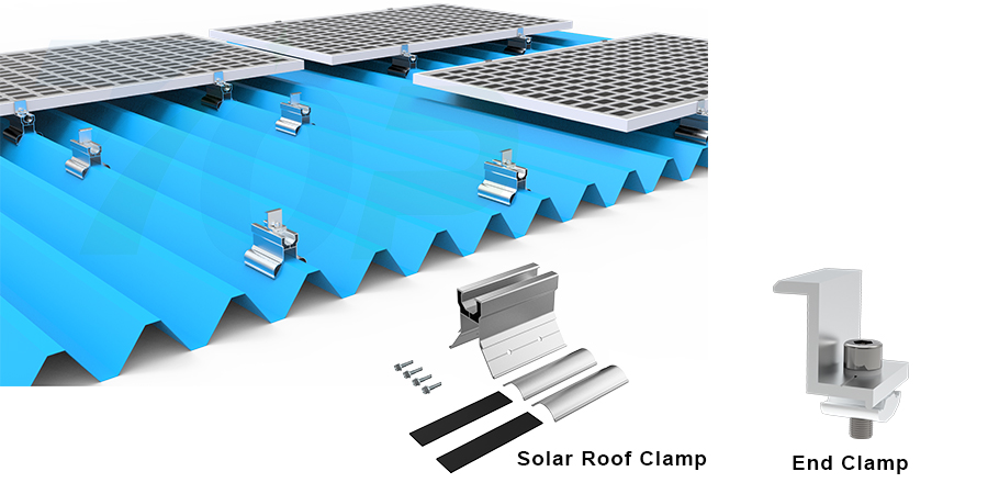 Solar mounting system for metal roof