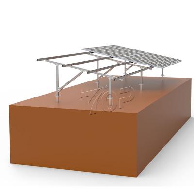 Wind-resistant solar racking system