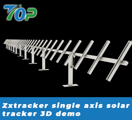 zxtracker enkelassige solar tracker 3D-demo