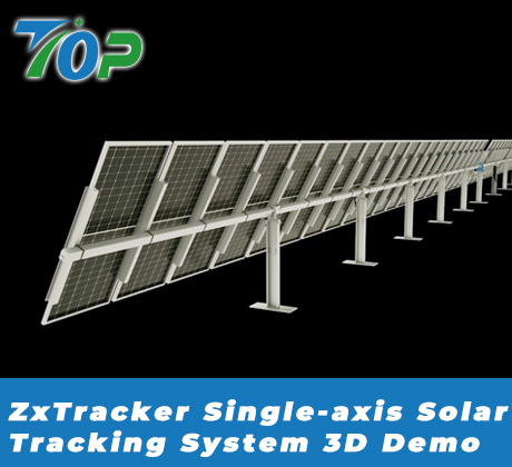 ZxTracker Eenassig zonnevolgsysteem 3D-demo