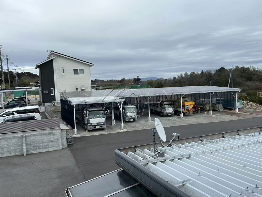 Waterdichte BIPV zonne-carport