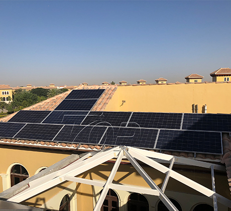 6KW pannendak zonne-montagesysteem in Dubai