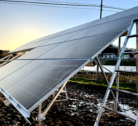 125KW fotovoltaïsche grondmontagesysteemoplossing in Japan